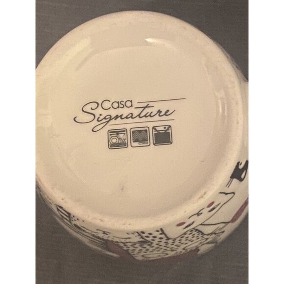 Cat Coffee Mug Casa Signature 5Inch  New - Picture 4 of 6